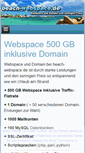 Mobile Screenshot of beach-webspace.de
