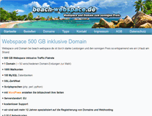 Tablet Screenshot of beach-webspace.de